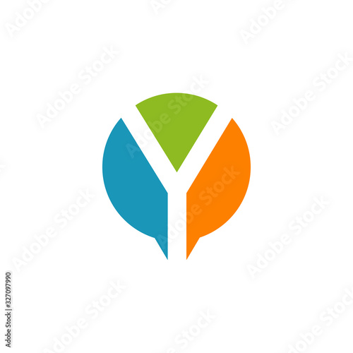 Free Download Y letter initial icon logo design vector template - GFXLoad