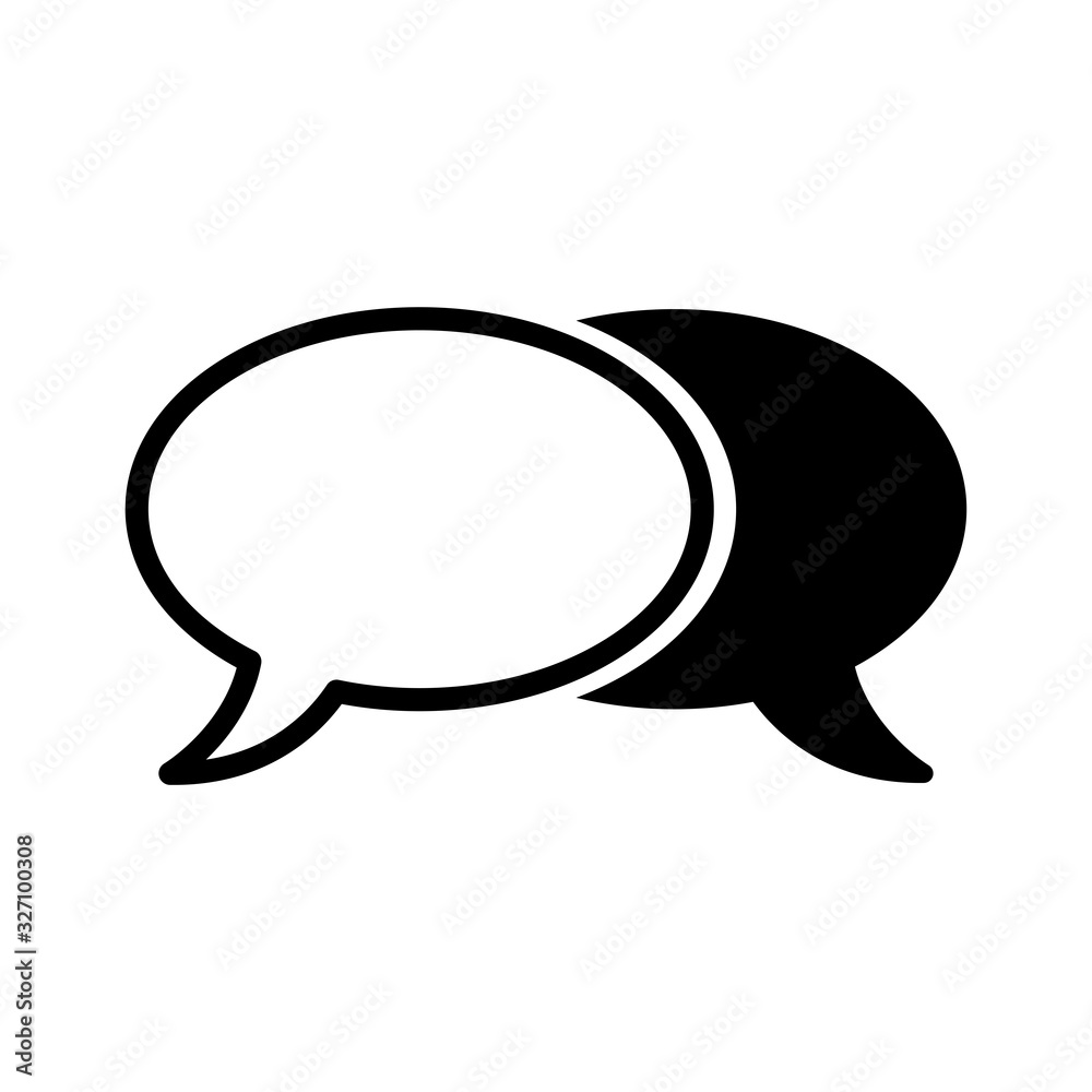 ellipse bubble speech icon vector ellipse bubble speech icon vector
