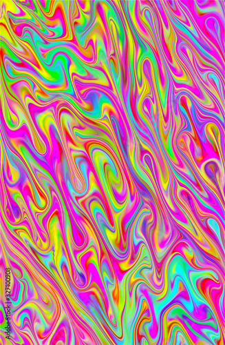 Abstract stylish colorful waves background. Artistic painting wavy lines background.