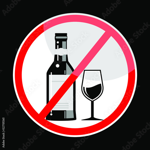 no alcohol sign