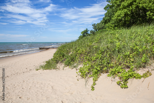 Beach on Lake Michigan