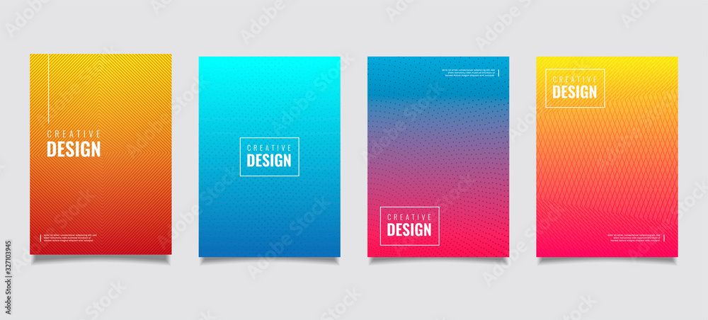 Abstract geometric pattern background with line texture for business brochure cover design. Gradient Pink, orange, purple, blue and green vector banner poster template. Abstract geometric pattern background with line texture for business brochure cover design. Gradient Pink, orange, purple, blue and green vector banner poster template.