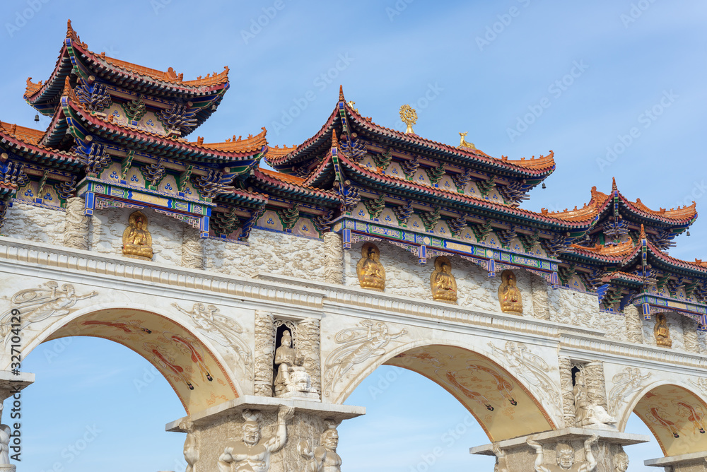 Fototapeta premium ancient chinese temple at Urumchi china