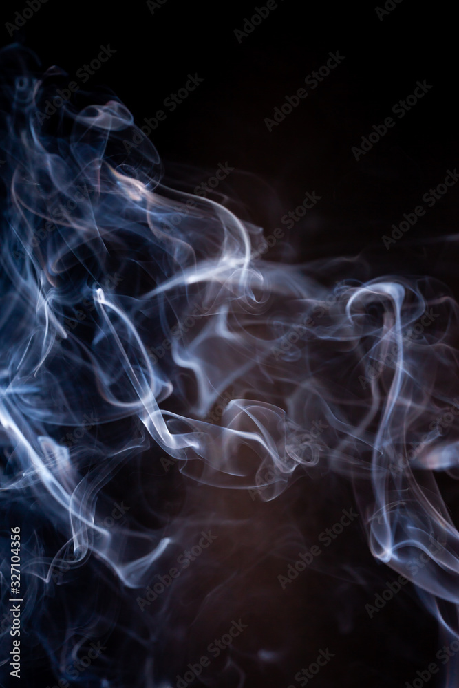 Smoke motion on black background. Smoke motion on black background.