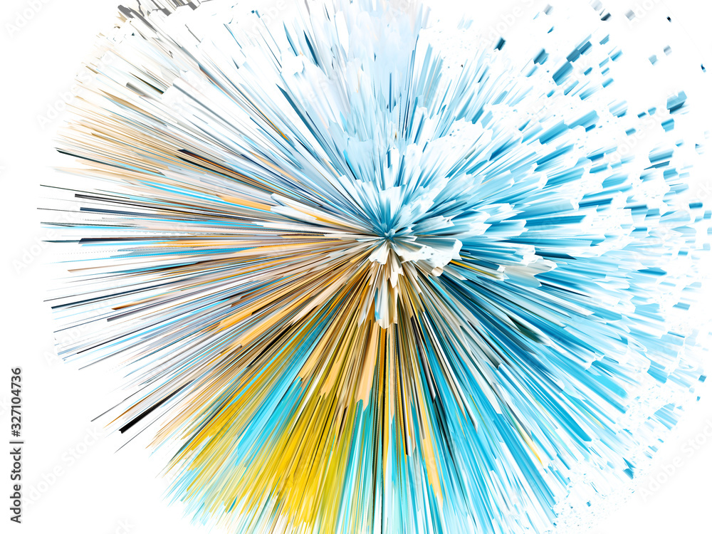Obraz premium abstract colorful background 3D render watercolor illustration for background.