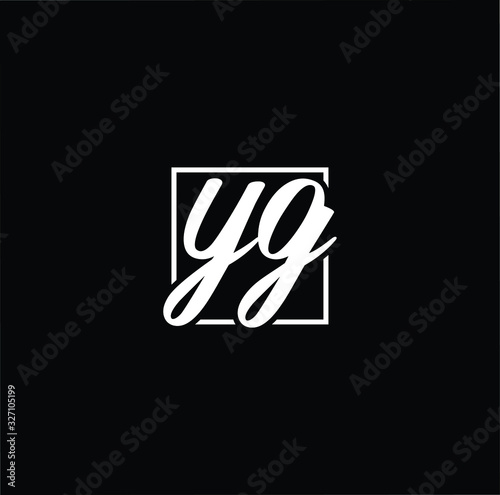 Initial based modern and minimal Logo. YG GY letter trendy fonts monogram icon symbol. Universal professional elegant luxury alphabet vector design