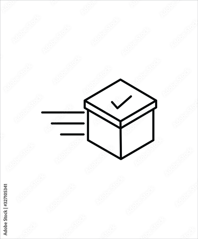 fast delivery line icon,vector best illustration design icon. fast delivery line icon,vector best illustration design icon.