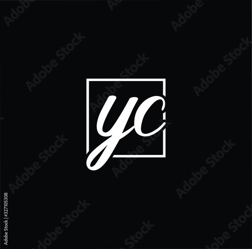 Initial based modern and minimal Logo. YC CY letter trendy fonts monogram icon symbol. Universal professional elegant luxury alphabet vector design