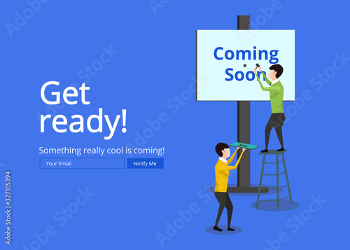 Coming soon landing page template