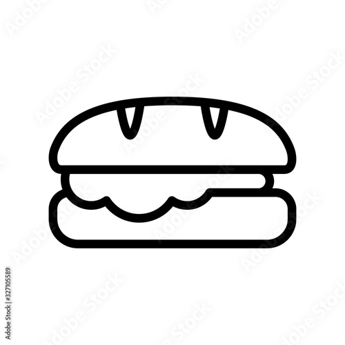 Sandwich icon line style