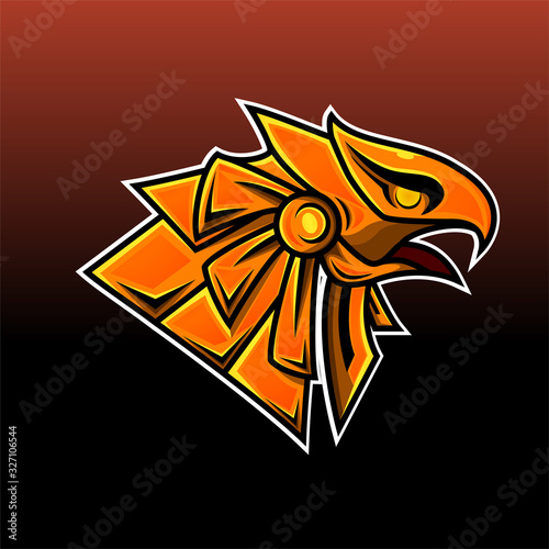 Horus head esport mascot logo