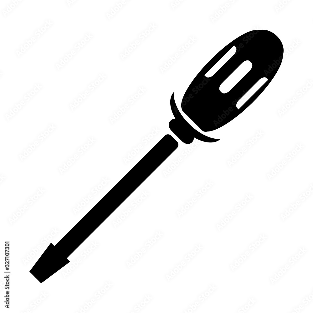 Naklejka premium screwdriver icon vector template