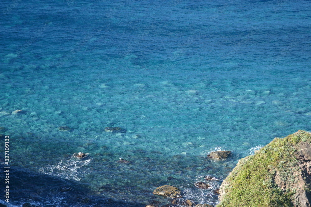神威岬の海岸