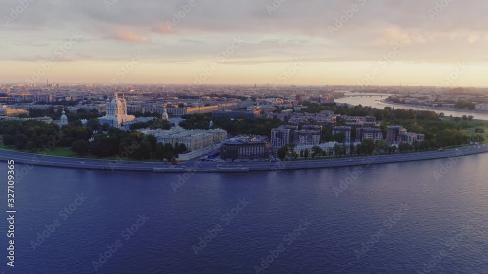 Aerial view Saint Petersburg Sunset 15 Aerial view Saint Petersburg Sunset 15
