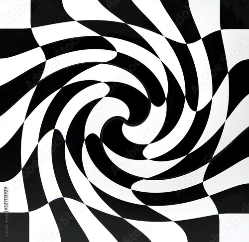 black and white abstract illustration