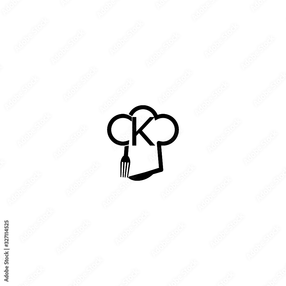 Initial CK Letter Logo Initial CK Letter Logo