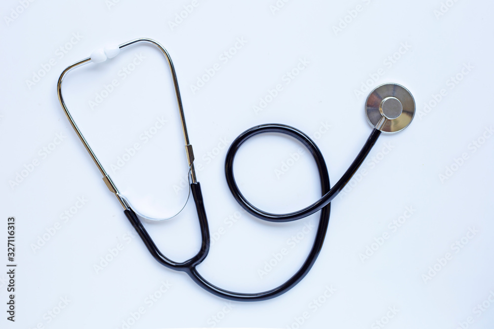 Stethoscope on white background. Stethoscope on white background.