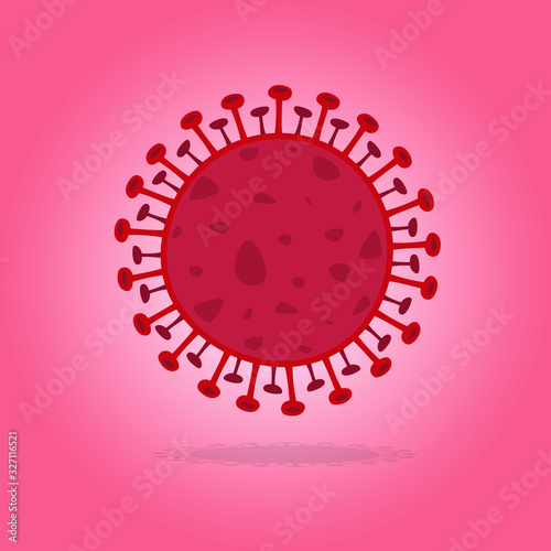 Illustrations concept coronavirus COVID-19. virus wuhan from china. Vector illustrate.