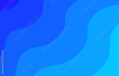 Abstract wave blue background. Vector stack template poster modern wallpaper