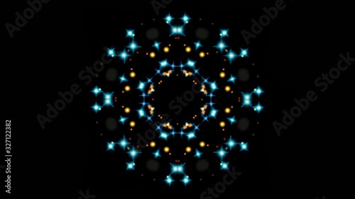 Wallpaper Mural Futuristic video animation with particle stripe object . slow motion, loop 4K Torontodigital.ca