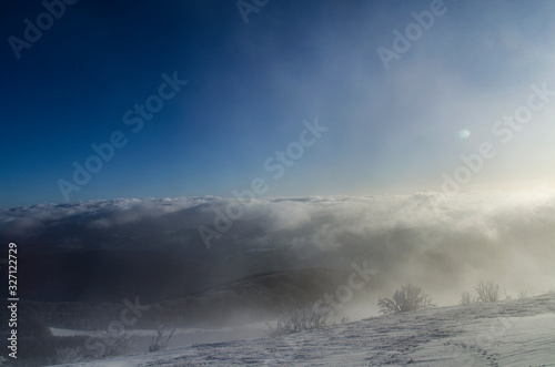 Fototapeta Naklejka Na Ścianę i Meble -  panorama z połoniny Wetlińskiej Bieszczady