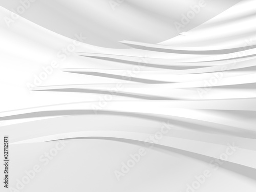 Abstract White Architecture Design Concept