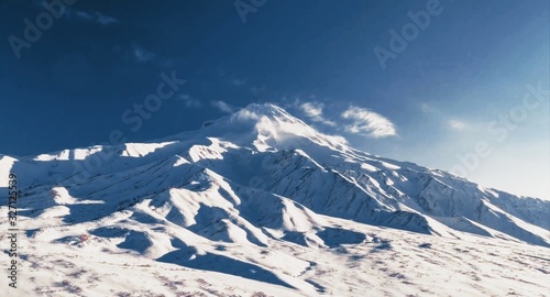 mountains in winter