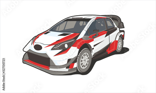 rally car illustration