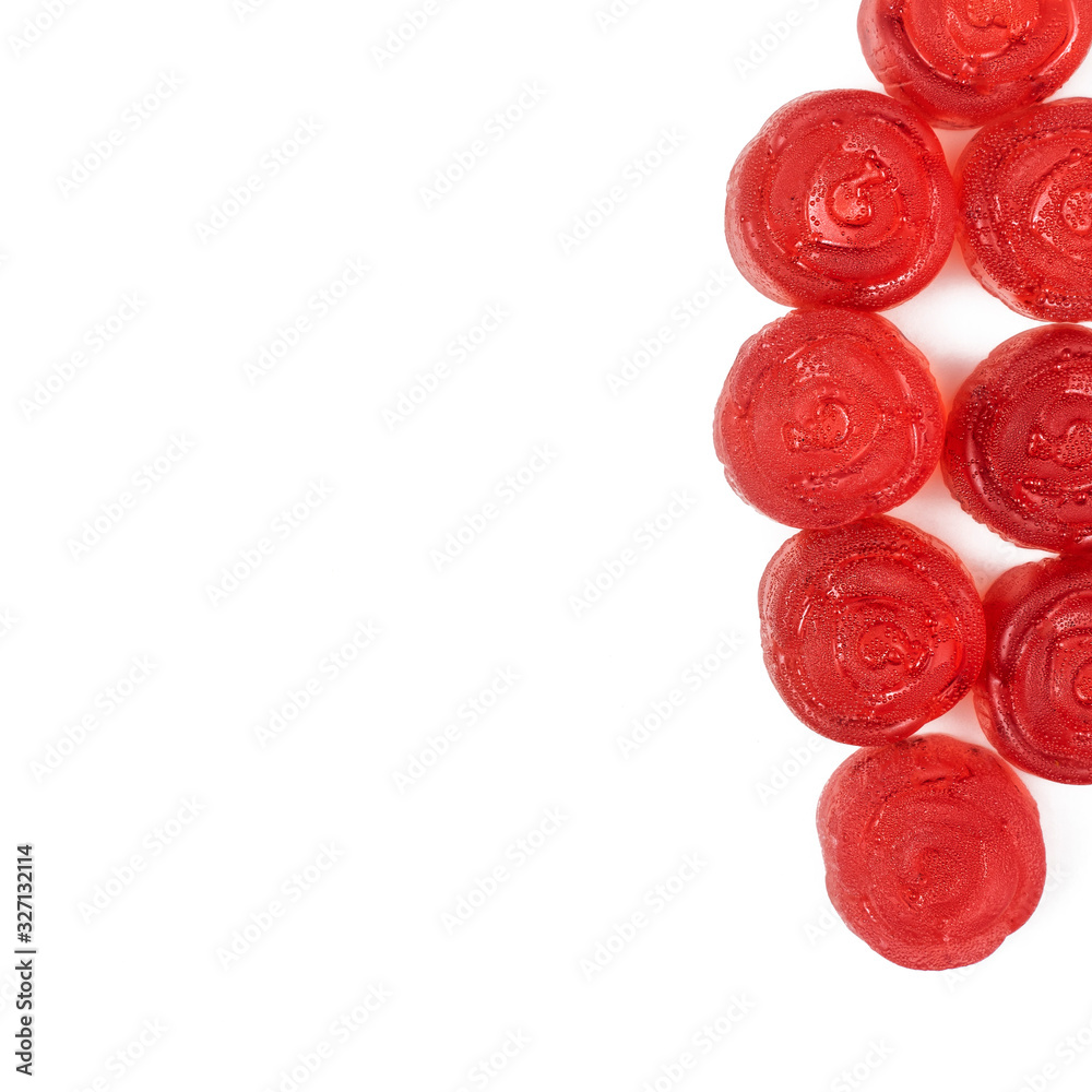 marmalade red roses on a white background, isolate marmalade red roses on a white background, isolate