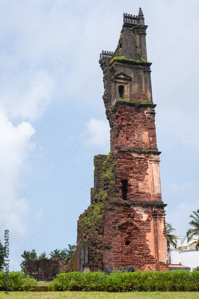 Famous tourist attraction St. Augustine Tower, a world heritage site at Old Goa, Goa. Famous tourist attraction St. Augustine Tower, a world heritage site at Old Goa, Goa.