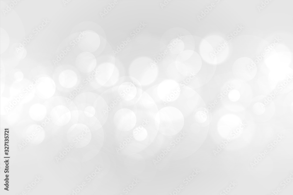 beautiful white bokeh lights effect background design