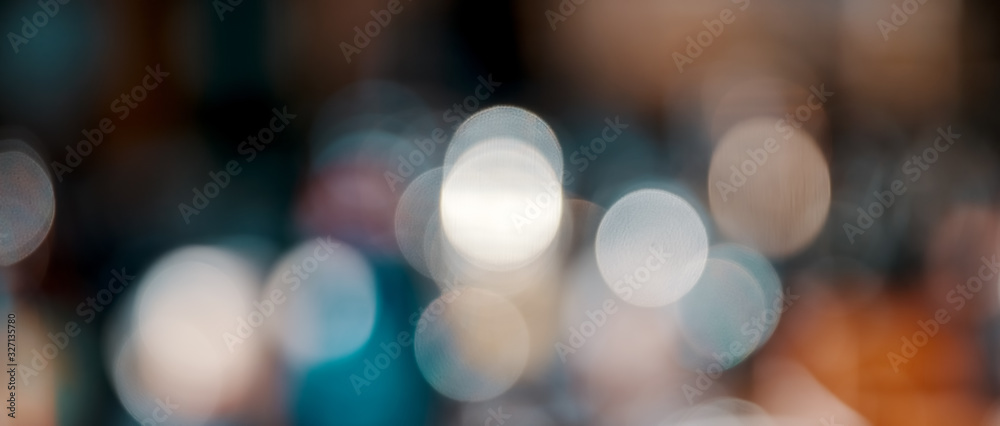 Blurred bokeh abstract chirstmas background