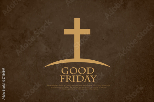 cross sign good friday and easter day background