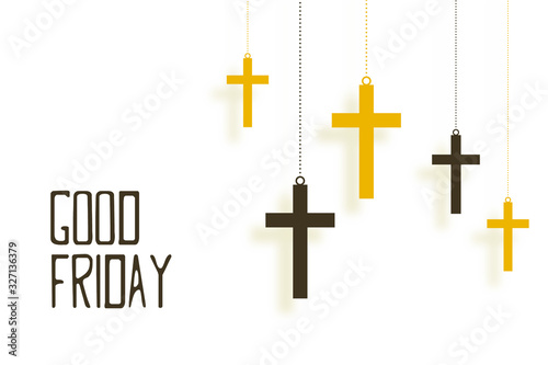 easter day and good friday cross background