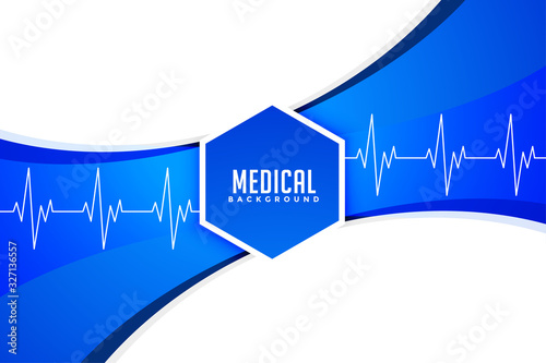 stylish medical and healthcare concept background design