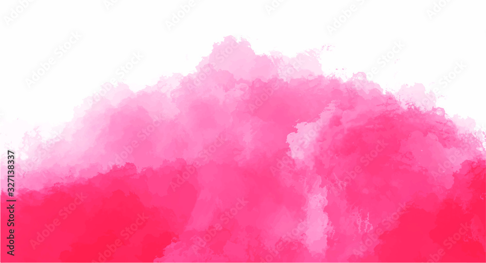 Obraz premium Pink watercolor background for your design, watercolor background concept, vector.