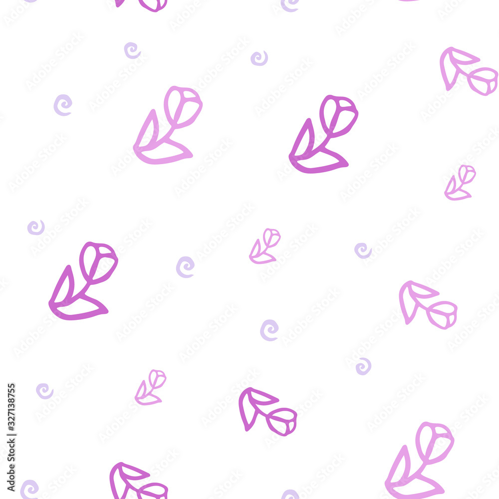 Pink flower pattern with tulips Pink flower pattern with tulips