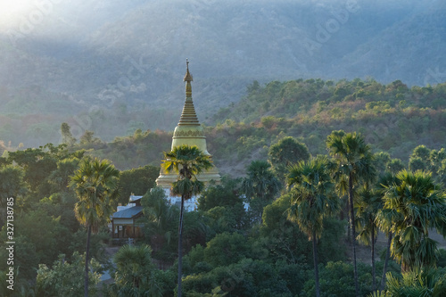 Countryside pagoda seen from Hsinbyume Pagoda