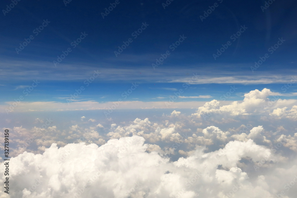 the beautiful bright blue sky background with some white cloud the beautiful bright blue sky background with some white cloud