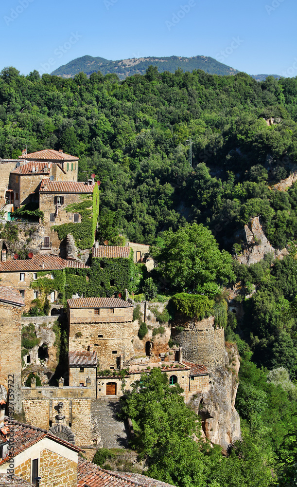Village of Sorano in Southern Tuscany