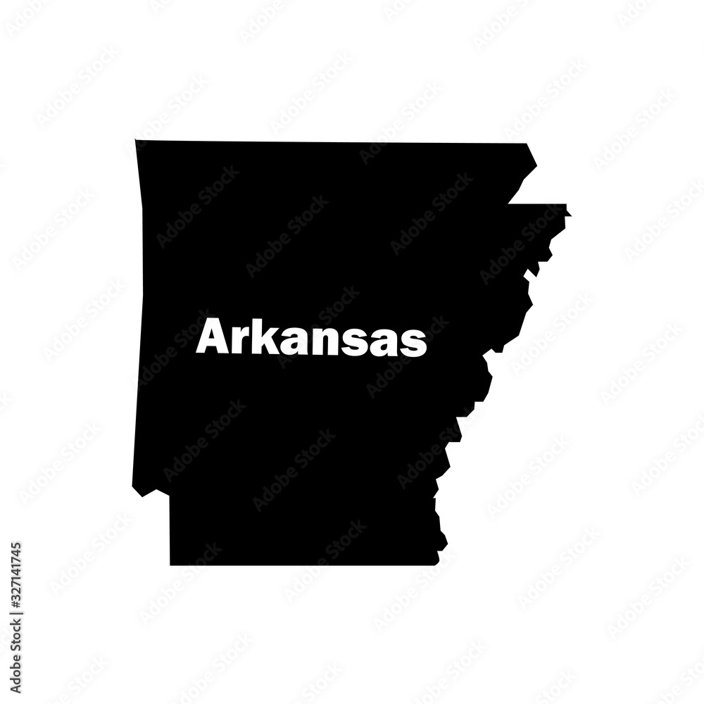Arkansas outline icon isolated. Symbol, logo illustration for mobile concept and web design.