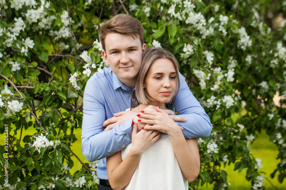 Youth, boy and girl. Young couple together outdoors Youth, boy and girl. Young couple together outdoors