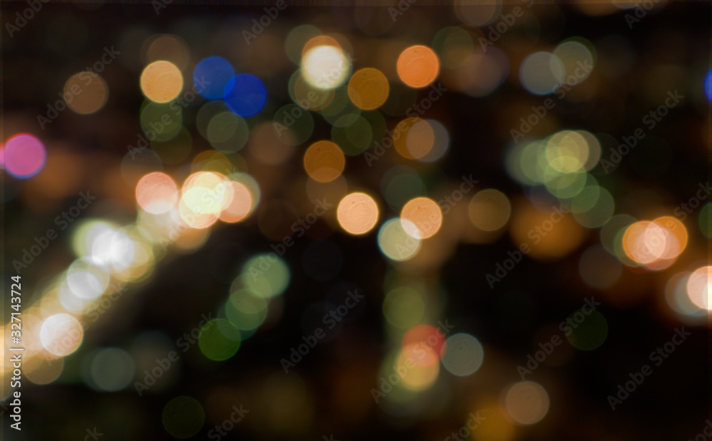 Obraz premium Color circles in the lens blur zone