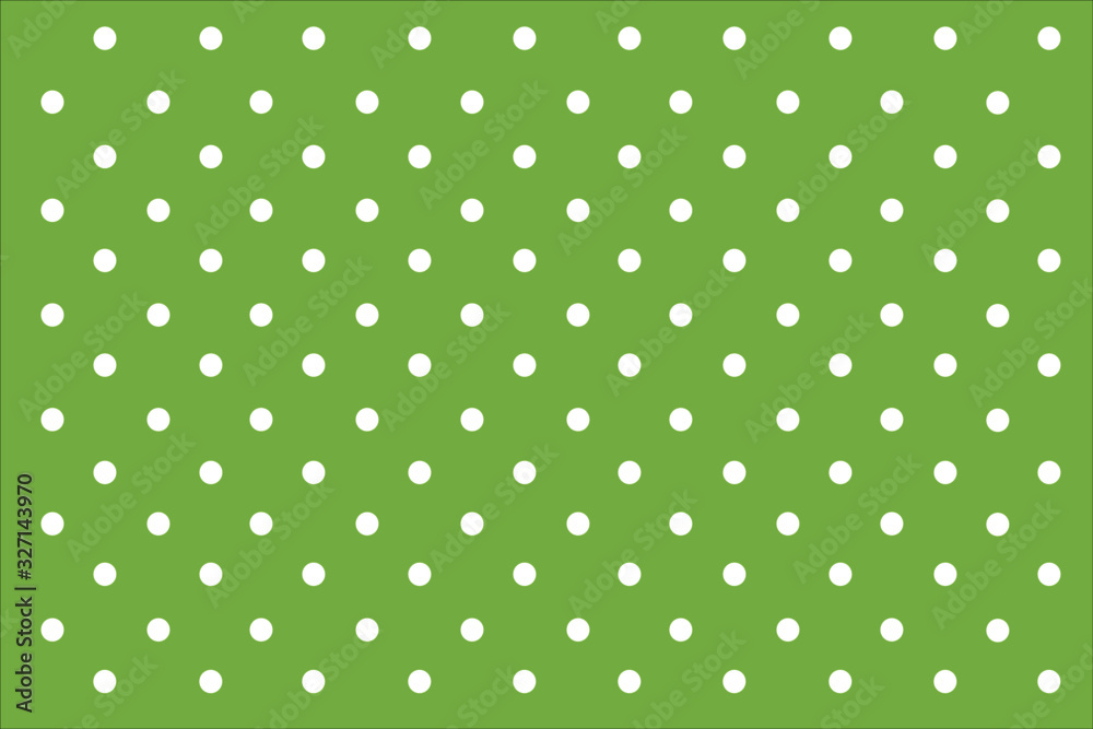 Green Pastel polka dots background.