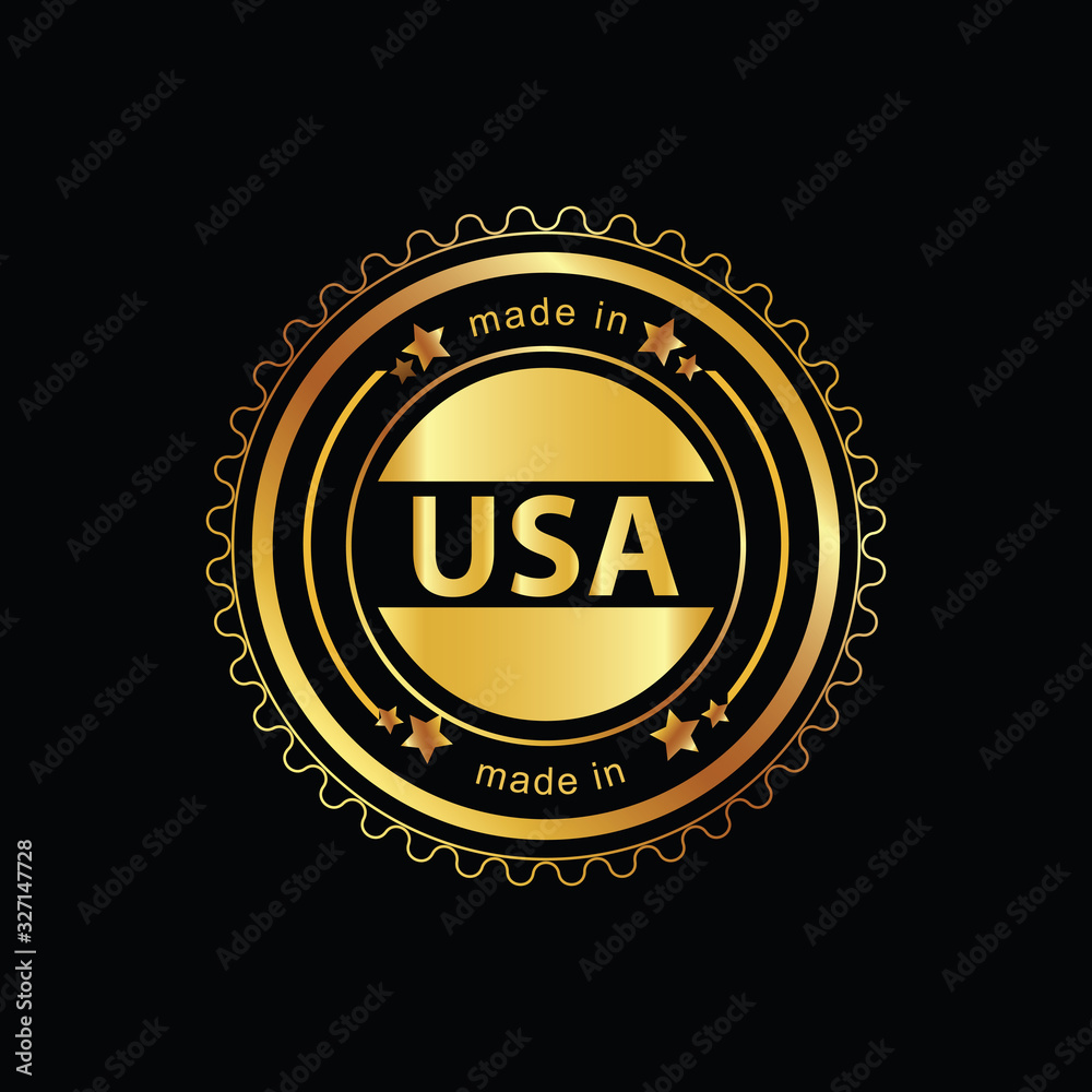 Made in USA gold stamp