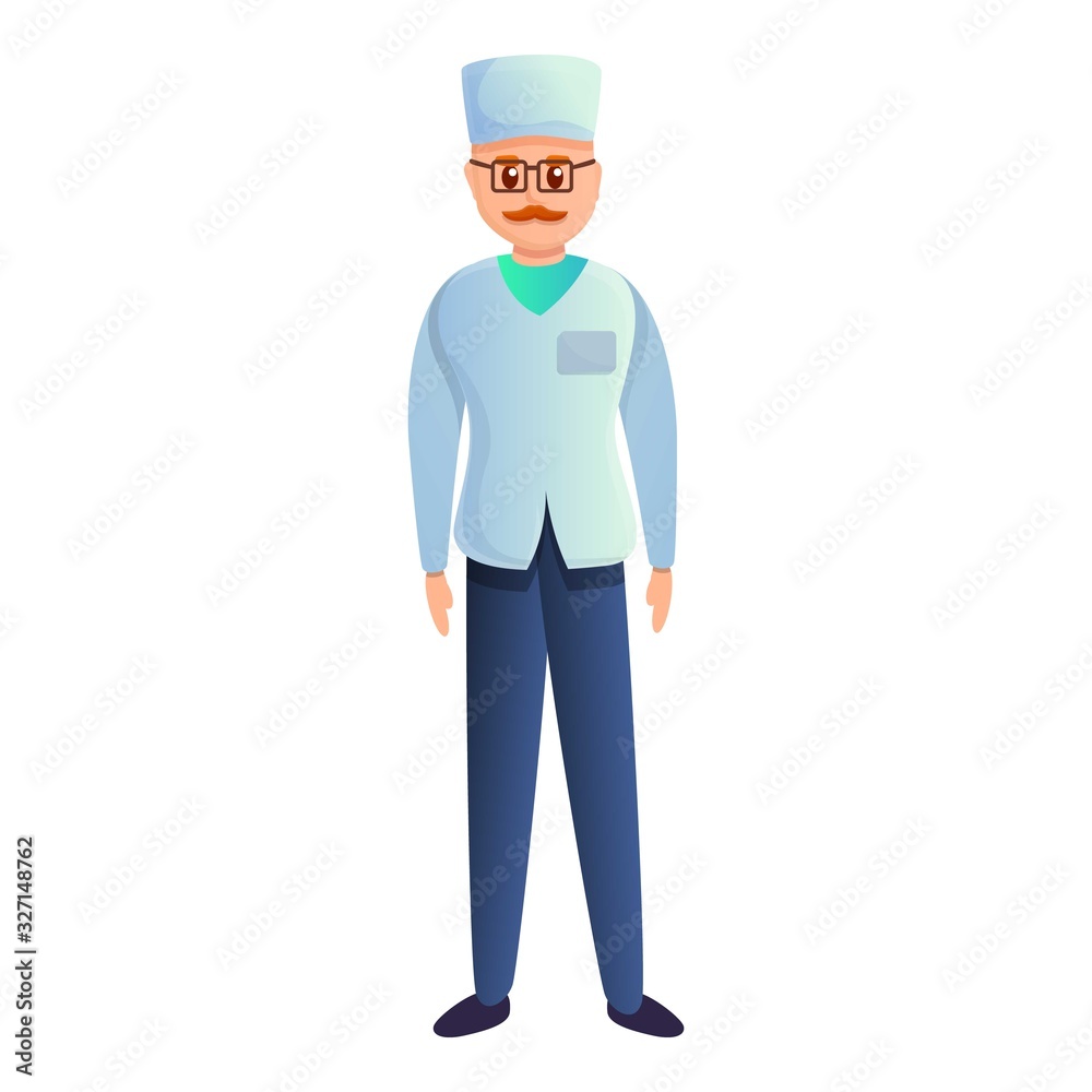 Pharmacist icon. Cartoon of pharmacist vector icon for web design isolated on white background Pharmacist icon. Cartoon of pharmacist vector icon for web design isolated on white background