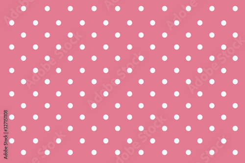 Pink Pastel polka dots background.