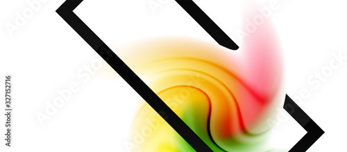 Abstract background, fluid mixing gradient liquid style colors composition. Vector Illustration For Wallpaper, Banner, Background, Card, Book Illustration, landing page