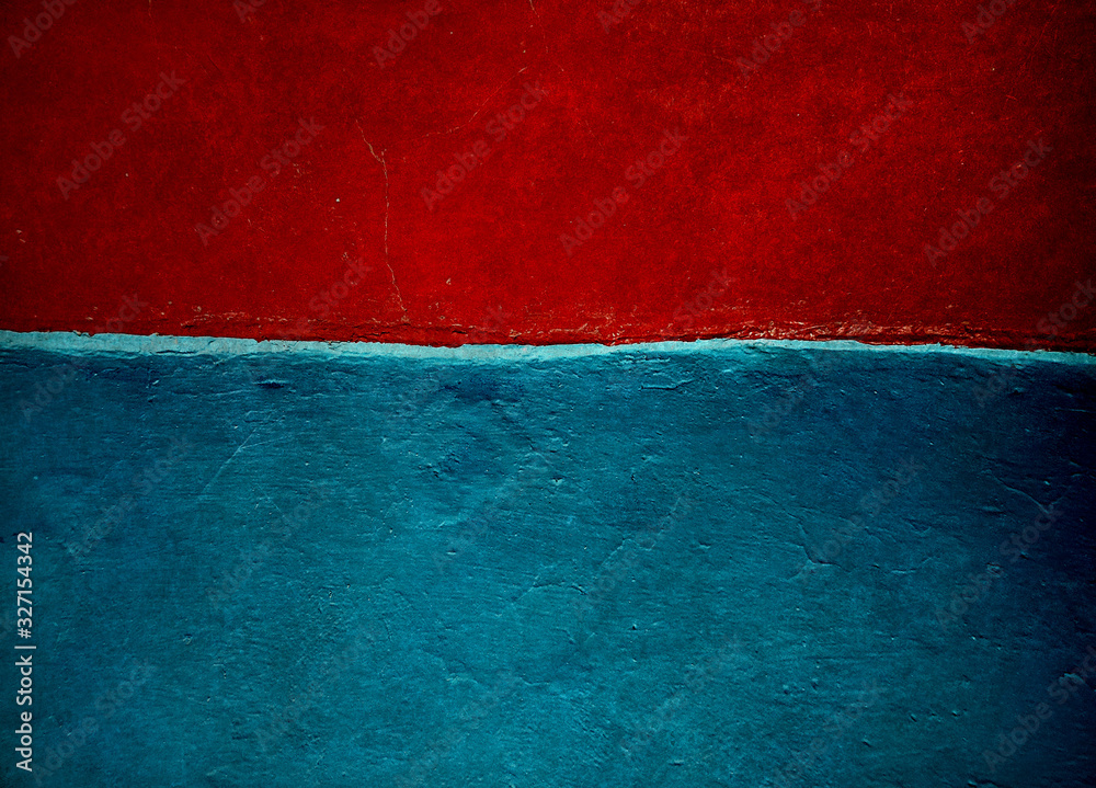 Ancient blue-red wall as a background Ancient blue-red wall as a background