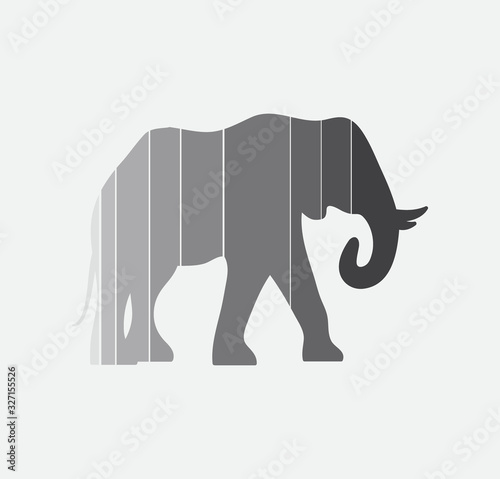 elephant isolated on white background